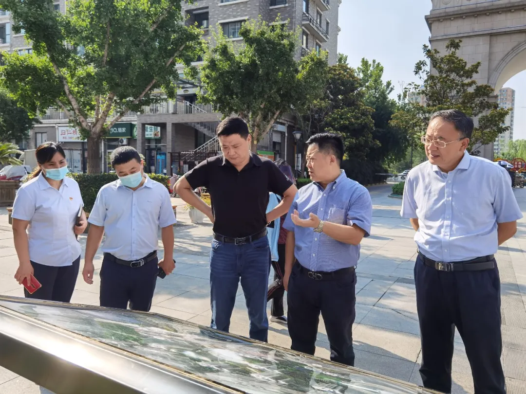 中土物业考察组到山东康都物业华黎花园项目参观考察